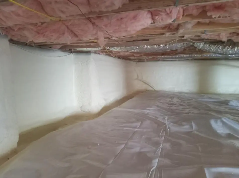 Crawl space encapsulation with closed-cell spray foam for Metal Roof Coating in Vicksburg